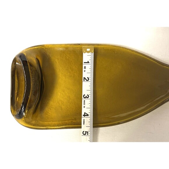 Upcycled Flattened Wine Bottle Spoon Rest/ Cheese Crackers Tray - Picture 8 of 8